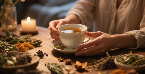 Natural sleep tea Ayurveda for insomnia