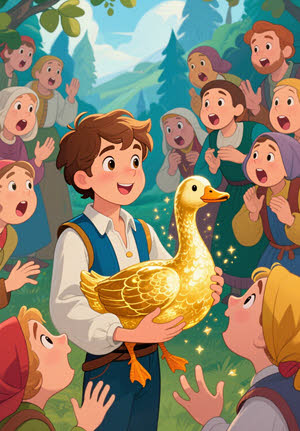 Golden Goose English Spanish version for language learners