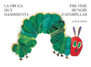 The very hunger caterpillar EN ES bilingual board book for young kids